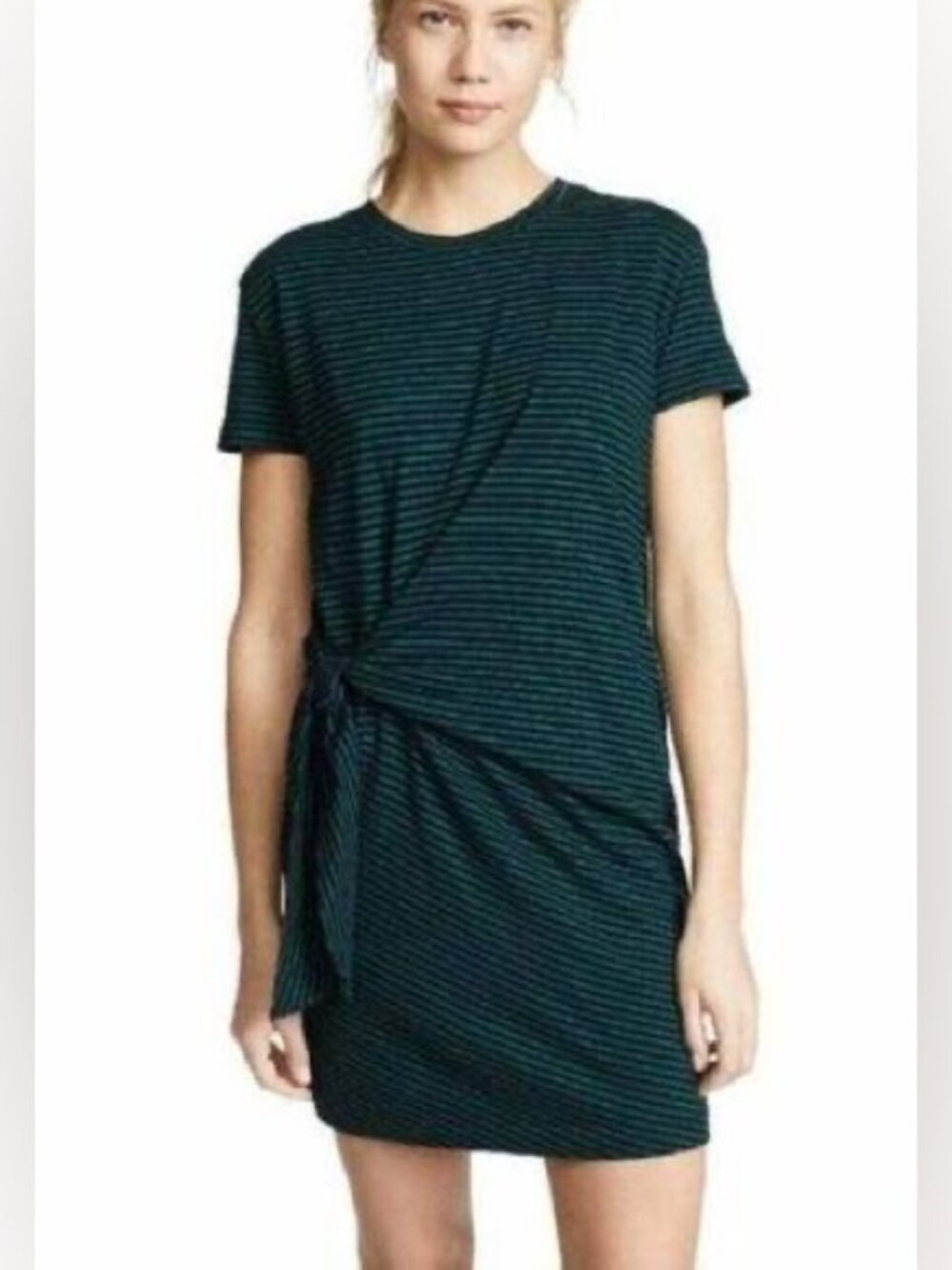 Vince Classic Stripe Side Tie Dress